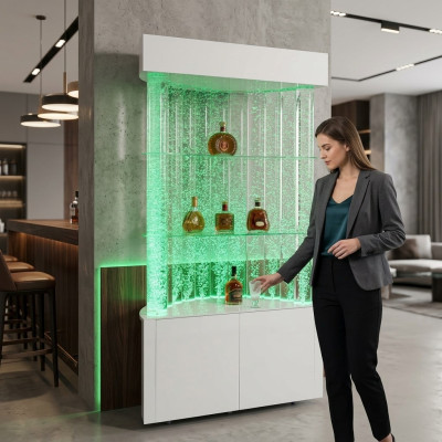 Mensole a LED per bar colonne decorative illuminati Pareti d'acqua gastronomiche