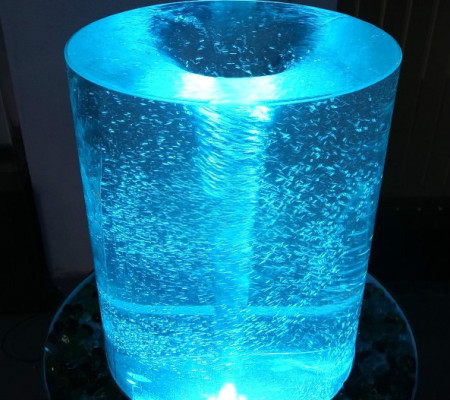 Luci lampada da terra a LED Lampada da terra decorativa Lampada da tavolo a colonne d'acqua
