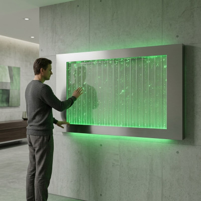Pannello a parete con bolle d'acqua LED Parete d'acqua Designer quadro d'acqua.