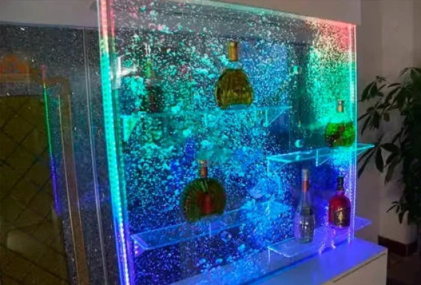 Parete d'acqua Colonna d'acqua Base Pensile Divisorio Scaffale Vetrina