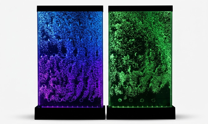 Pannello a parete con bolle d'acqua LED parete d'acqua design.