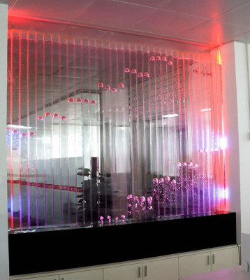 Pannello da parete con bolle d'acqua LED parete d'acqua designer decorativa parete d'acqua.