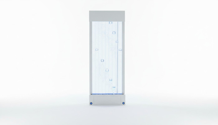 Separatore Scaffale Armadio Parete d'acqua Colonna Pareti Waterwall LED