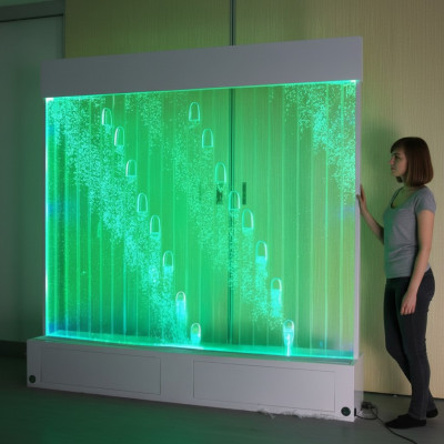 Moderno divisore d'ambiente acqua pareti pareti d'acqua LED parete d'acqua illuminata parete decorativa.