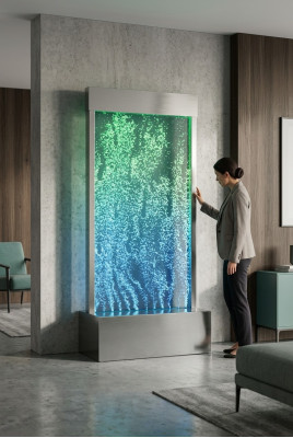 Pannello a parete LED parete d'acqua decorativa moderna bolle d'acqua.