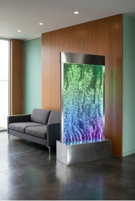 Pannello a parete LED parete d'acqua decorativa moderna bolle d'acqua.