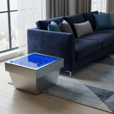 Design Tavolo Tavolino Acqua Colonne Colonna Decorazione Acqua Divano Tavoli LED