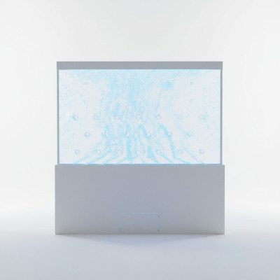 Moderno divisorio acqua pareti LED Parete decorativa a cascata Luminoso muro