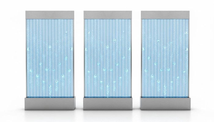 Pannello a parete con bolle d'acqua LED Nuovo muro d'acqua Designer Parete d'acqua illuminata