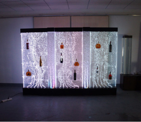 Mobile a LED per bar, parete d'acqua, colonna decorativa, banco bar illuminato, pareti d'acqua.