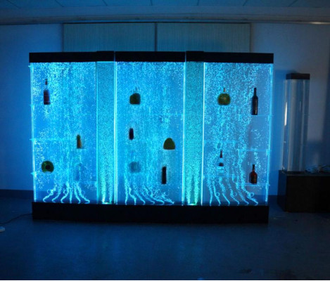 Mobile a LED per bar, parete d'acqua, colonna decorativa, banco bar illuminato, pareti d'acqua.