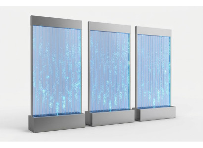 Pannello a parete divisoria acqua pareti parete LED design parete d'acqua