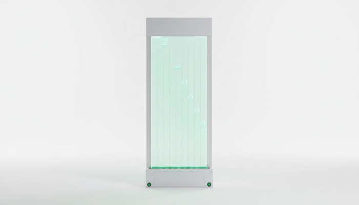 Separatore Scaffale Armadio Parete d'acqua Colonna Pareti LED 100x200