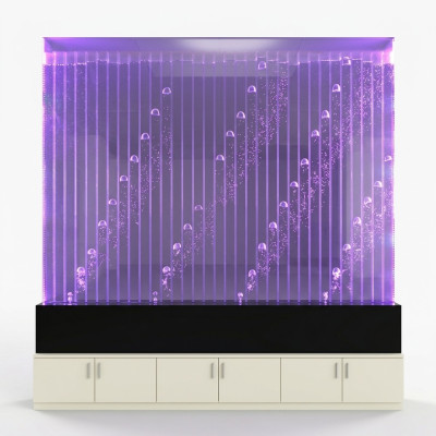 Moderno parete divisoria acqua Pareti decorative Parete LED illuminata ad acqua