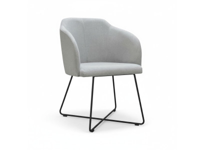 Gruppo di 8 sedie moderne con braccioli e rivestimento verde.