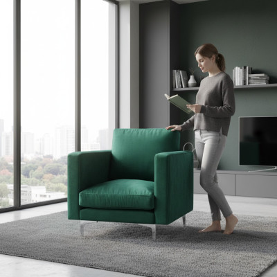 Sedia da salotto poltrona poltrona sedia soggiorno camera da letto 6x gruppo