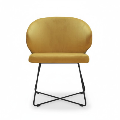 Moderni sedie da sfogliare Gruppo 8 set di sedie set giallo cuscino bracciolo