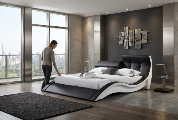 Letto multifunzionale Letti Letto matrimoniale Letto matrimoniale Decorazione Letto imbottito Camera da letto