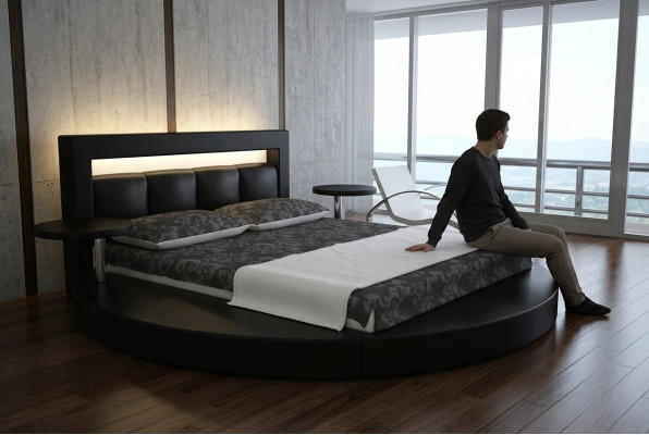 Letto rotondo Design Letti Letto imbottito Letto rotondo Imbottito Rotondo