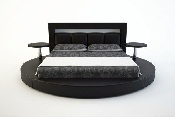 Letto rotondo Design Letti Letto imbottito Letto rotondo Imbottito Rotondo
