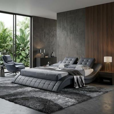 Letto matrimoniale design letto matrimoniale letto imbottito letto camera da letto letto in pelle nuovo