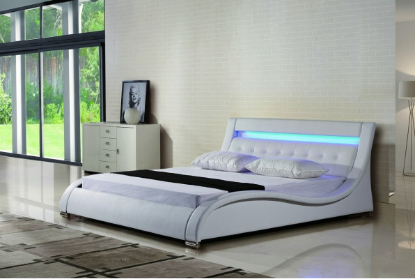 Letto Letti Imbottiti Matrimoniale Matrimonio Hotel Lusso Pelle Decorazioni Moderne Di Design
