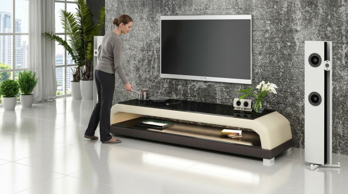 Mobile porta TV, tavolo porta TV, mobile porta TV moderno, collezione decorativa per soggiorno.