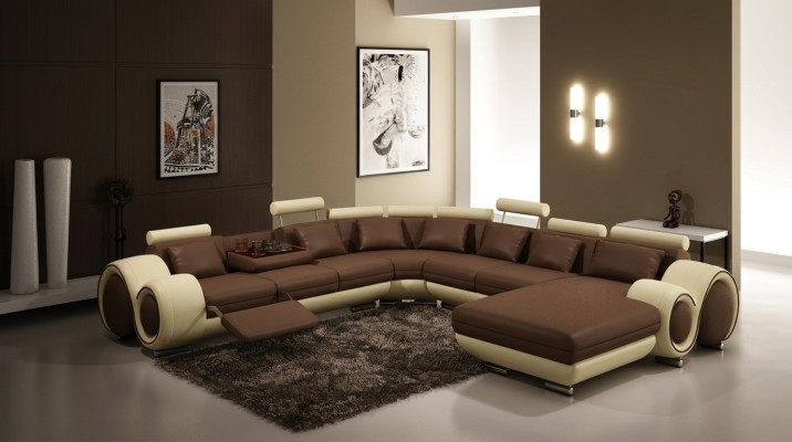 Divani a forma di U Divano Divano Set di imbottitura Abitazione Design divano d'angolo
