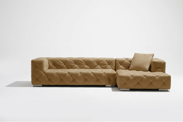 Chesterfield in pelle, divano moderno, divano componibile in pelle, divano angolare, divano.