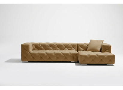 Chesterfield in pelle, divano moderno, divano componibile in pelle, divano angolare, divano.