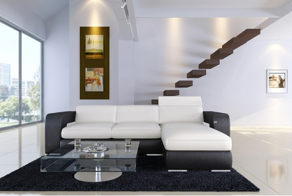 Divano angolare in L Forma Divano angolare Arredo Divano angolare Set imbottito Decorativo Divano