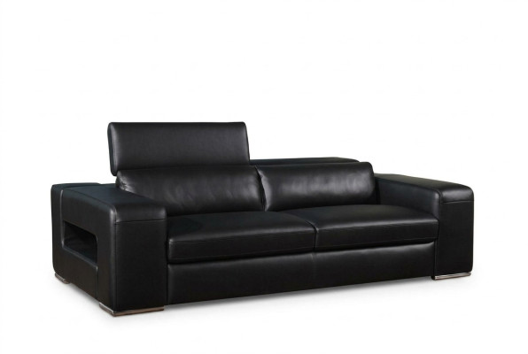 Set di divani in pelle imbottiti di design per divani da salotto 3-2-1