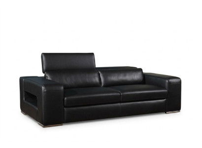 Set di divani in pelle imbottiti di design per divani da salotto 3-2-1
