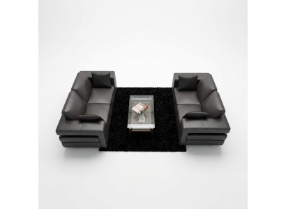 Design divani divani imbottiti 3-2-1 posti in pelle con set di divani.