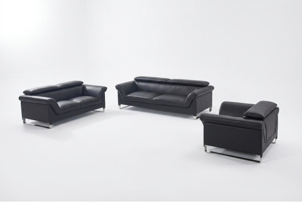 Design divani divani imbottiti 3 posti divano salotto set di divani in pelle