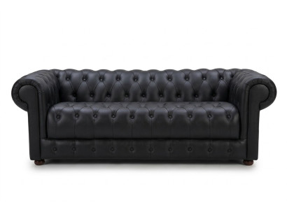 Chesterfield divani in pelle da 3 + 2 posti a sedere, set di divani.