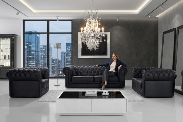 Divano in pelle Divano Divano Set di divani Posti a sedere Set di divani Design Divani moderni