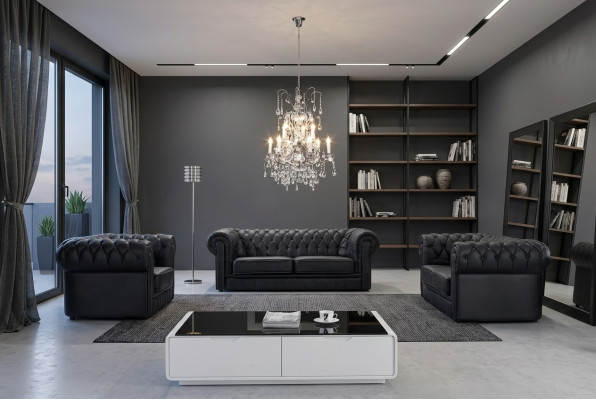 Divano in pelle Divano Divano Set di divani Posti a sedere Set di divani Design Divani moderni