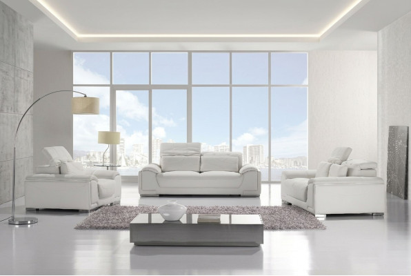 Design divani divani imbottiti posti Poltrona Set divani in pelle