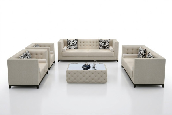 Set di divani design per divani in pelle 3 posti 2 posti