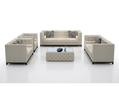 Set di divani design per divani in pelle 3 posti 2 posti