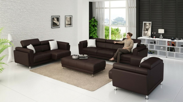 Design divani divani imbottiti 321 panchina divano set di divani in pelle