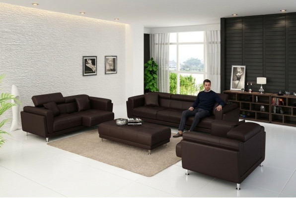 Design divani copritutto divani imbottiti 32 posti Set di divani in pelle