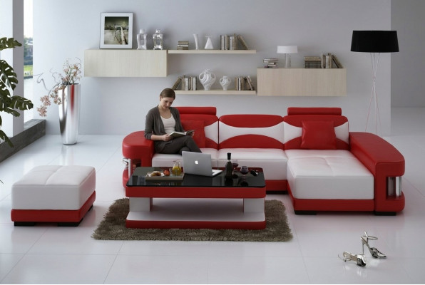 Eckcouch Set di divani ad angolo Paesaggio abitativo Forma a L Divano Divano ad angolo Divano Set