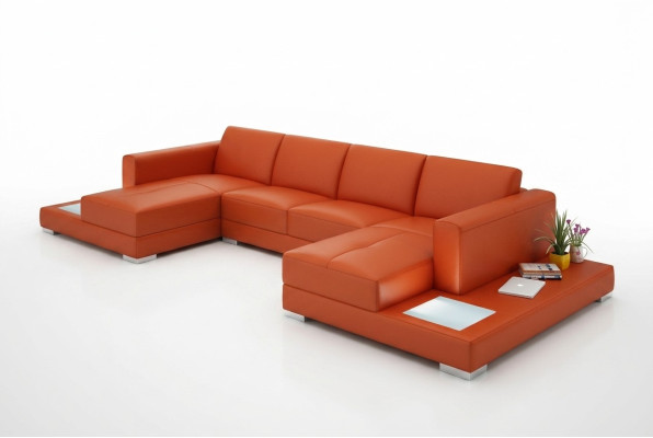 Divano a U, divano, imbottitura, set di mobili da soggiorno, divano di design, divano angolare in pelle