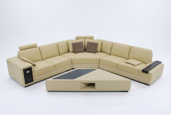Divano design divano angolare con poggiapiedi imbottito insieme soggiorno