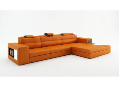 Divano design Divano componibile con sgabello Salotto Paesaggio abitativo Imbottito