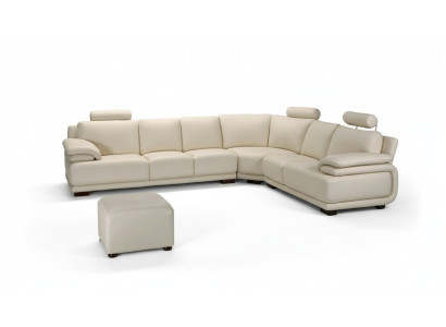 Divani di lusso in pelle Nuovo divano Posto angolare Set imbottito Angolo divano Design divano