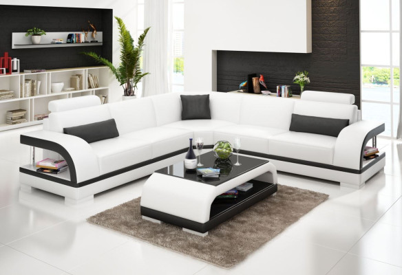 Sofà angolare moderno a forma di L con imbottitura angolo divano designer mobili da seduta.