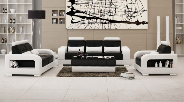 Sofà 3 posti + 2 posti Set Divano Design Divani Imbottiti Moderni